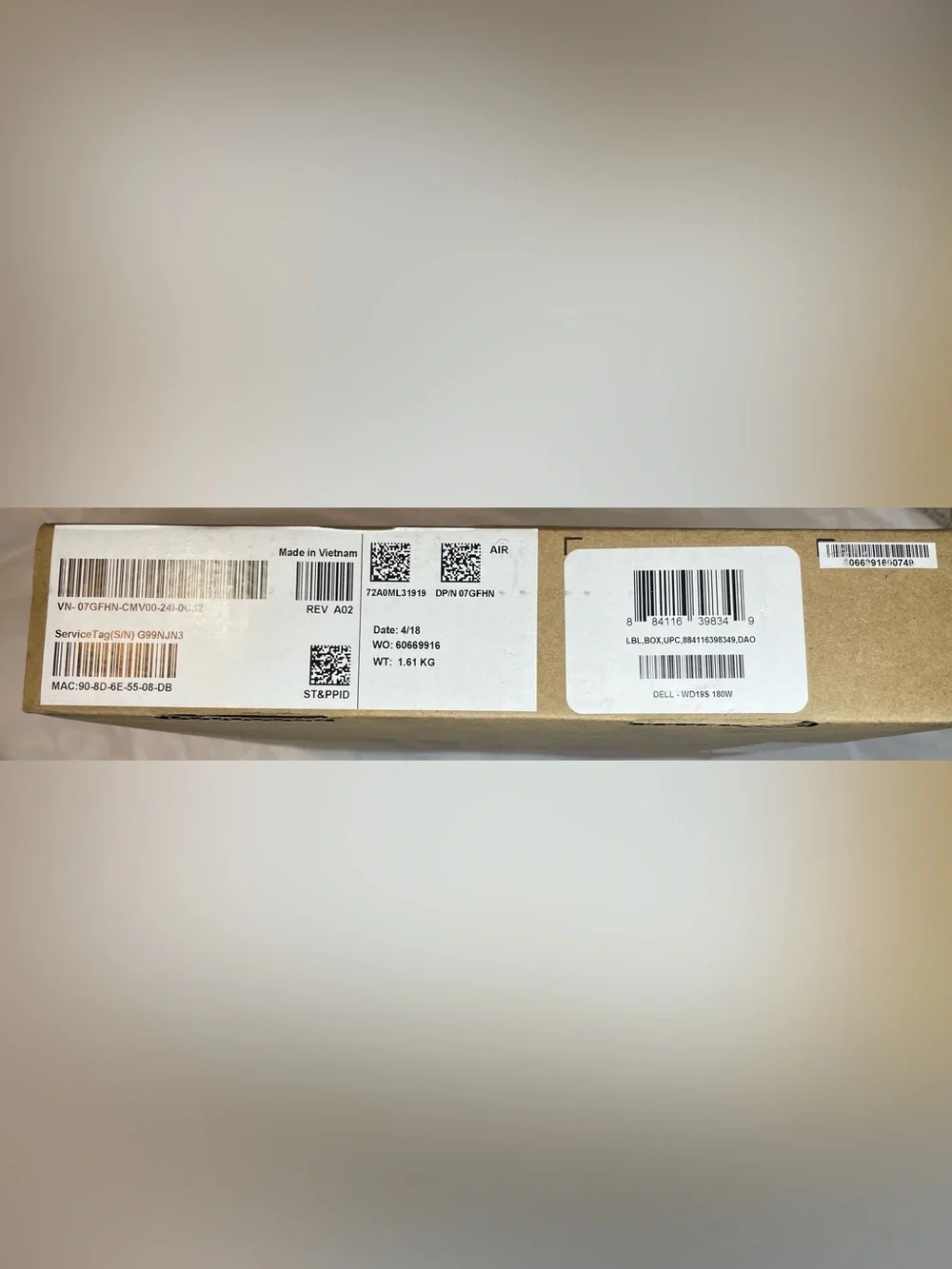 Dell WD19S 180W Docking Station- New in Box